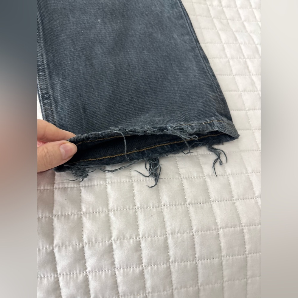 Agolde High Rise Dark Blue Jeans - Picture 5 of 6